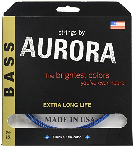 Aurora Bass Strings 4 Gauge Blue