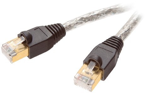 Vivanco Cat 6 Netzwerkkabel 1:1 verschaltet mit vergoldeten Kontakten und doppelt geschirmt, RJ45 Stecker 10.0 m transparent