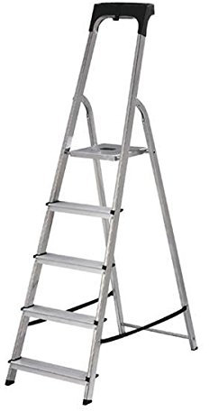 ABRU 71705 Pro Master 5 Tread Step Ladder - Silver