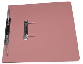 Exacompta Guildhall Heavyweight Transfer Spiral File 420gsm Foolscap Pink (Pack of 25) 211/7006