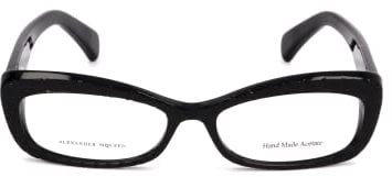 Alexander McQueen Brille (AMQ-4203 807) Acetate Kunststoff schwarz