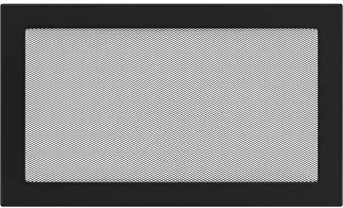 KRATKI Lüftungsgitter Warmluftgitter 22 x 45 cm schwarz Kamingitter | für Kaminbelüftung. Für Warmluftverteilung