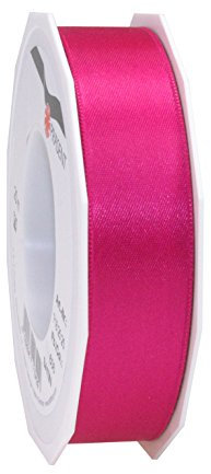 Präsent C.E. Pattberg Satin Magenta, 25 m Satinband zum Einpacken von Geschenken, 25 mm Breite, Geschenkband zum Dekorieren & Basteln, Dekoband, Anlass