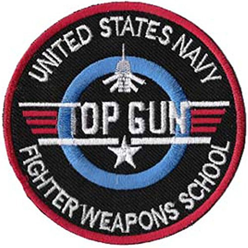 Abzeichen Top Gun der US-Marine, zum Aufnähen oder Aufbügeln, 10,6 cm