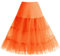 Bbonlinedress Petticoat Rock Reifrock Unterrock Petticoat Underskirt Crinoline für Rockabilly Kleid Orange XL