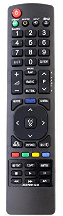 ALLIMITY AKB72915244 Reemplazo de Control Remoto para LG LED/LCD/Plasma TV 19LE5300 22LE5300 22LE5500 22lv250u 26LD350 26LE5300 26LE5500 26lk330u 26lk335c 26lv250u 32LD420 32LD450 32LD520 32LD550