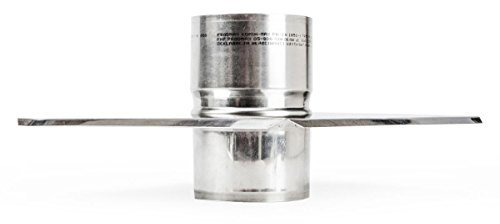 Stainless Steel, Collar Top Plate Pipes Stove Chimney Flue, Ø 120 mm (4.72)