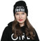DonDon Mütze Damen Beanie Statement Wintermütze Sorry I'm Fresh