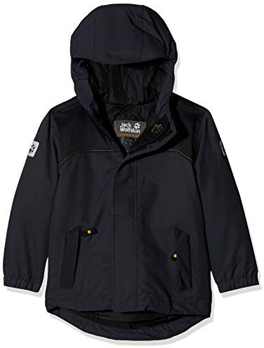Jack Wolfskin Kinder B KAJAK Falls JKT Winterjacke Wind-und wasserabweisend Atmungsaktiv Wetterschutzjacke, Schwarz (Phantom), 116