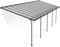 Canopia by Palram Terrassenüberdachung Alu Sierra 3X9.15 Polycarbonat Hohlkammerplatten Pergola 924 x 295 cm Grau zur Überdachung ihrer Terrasse