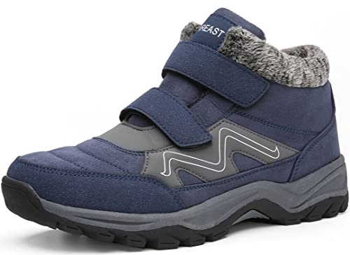 visionreast Bottes Hiver Fourrées Doublure Chaude Femme Homme Chaussures d'hiver Botte de Neige imperméables Hiver Antidérapage randonnée Unisexe