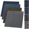 casa pura Teppichfliesen Bohemia 50x50 cm selbstliegend - 1 m² Set - strapazierfähiger Teppich Bodenbelag mit hochwertigem Schlingenflor - antistatisch mit Bitumen Rücken (Blau-grau, 4 Stück)