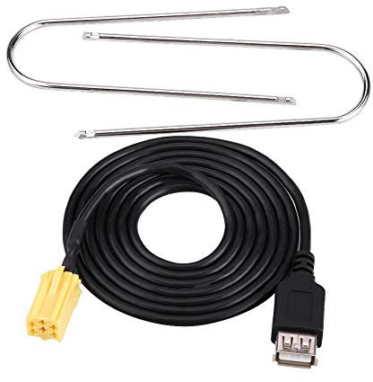 Reminnbor smart 451 connettore + cavo usb grande punto Mini Iso USB | Auto MINI-ISO 6Pin Connettore Spina Cavo adattatore USB per Grande Punto