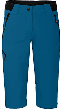 Bergson VIDAA Comfort Capri | Damen 3/4 Wanderhose, leicht, strapazierfähig, Blue Sapphire [307], 42 - Damen