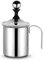 TOSSPER Milk Frother, 400ml Stainless Handheld Steel Manual Milk Frother for Coffee Latte Hot Chocolate Coffee Foamer Creamer