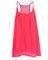 Colisha Robe d'été sans manches en mousseline de soie fluo pour femme, rose, S