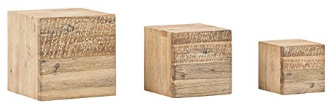 Woodkings® Wandregal Set Jolo 3teilig Würfel Regale Holz Akazie Wandboard Badregal Badmöbel Badezimmermöbel Landhaus Würfelregal hängend Wand Dekoration