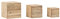 Woodkings® Wandregal Set Jolo 3teilig Würfel Regale Holz Akazie Wandboard Badregal Badmöbel Badezimmermöbel Landhaus Würfelregal hängend Wand Dekoration