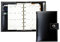 DELMON VARONE - Mini Pocket A6 Kalender 2025 Cambridge Top Grain Leder schwarz - Terminkalender Ringbuch & A-Z Telefonregister - Organizer Terminplaner mit Wochenansicht (1 Woche auf 2 Seiten)