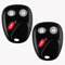 Ersatz-Fernbedienung für schlüssellosen Autoschlüssel 2003–2006 Chevy Avalanche Silverado Suburban Tahoe/GMC Sierra Yukon 3 Tasten LHJ011 (2 Stück)