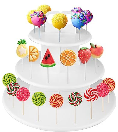 Cake pop ständer - 3 Etagen Lollipop Ständer Cakepopständer, Lollipop Ständer Cake Pop, Cake pop Halter Lutscher Ständer Cake Pop Butler Für Dessert Tisch Hochzeit Party Geburtstag Dekoration