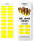 MOYOU LONDON Halbgehärtete UV Gel Strips - 20 Stück - Gel-Nagelfolien UV Härtend für Maniküre in Salonqualität - Neon Lemon