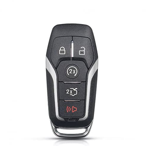 5-Tasten-Fernbedienung, klappbar, Autoschlüssel, Hülle, Gehäuse, passend für Ford Mustang Edge Explorer Fusion Mondeo Kuka 2015-2017