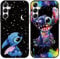 Omyzo [2 Stück Schutzhülle für Samsung Galaxy A14 5G Hülle 6,8,Stitch Cute Sweet Karikatur Anime Einzigartige Lustig Ultra Dünn Matt Hart Silikon Stoßfest Kratzfest Case Handyhülle