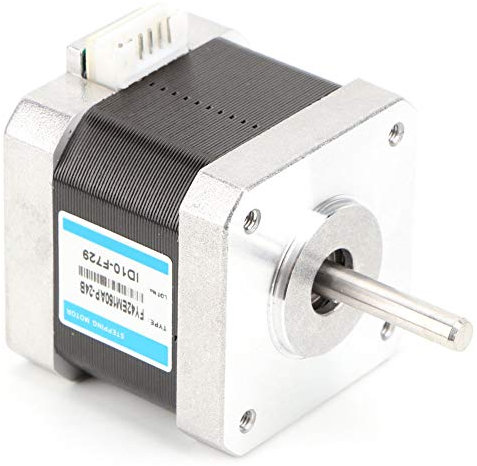 Uadme Nema 17 Schrittmotor, 24V/1,5A 2 Phasen Schrittmotor 0,4 NM 1,8° Industriesteuerungs Stepper Motor, für Verpackungsgeräte, Lasergeräte, Sicherheitsüberwachungsgeräte, Textilgeräte