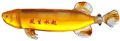 Carafes à vin Carafe à décanter en verre en forme de poisson, for Vodka, Brandy, Bar, liqueur, carafe créative, carafe à whisky personnalisée Cuisine (Size : 1000ml/33.8oz)