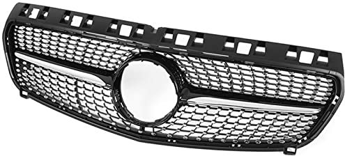 Kühlergrill Für Benz W176 A-Klasse 2013-2015 A180 A200 A250 Black Diamond Style Upper Bumper Hood Mesh Grid Kit Grill