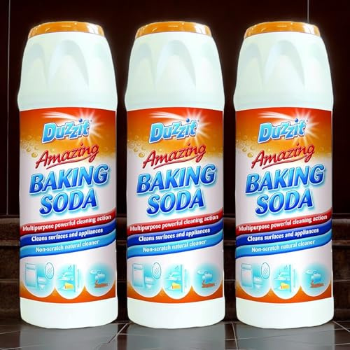 3 x 500g Duzzìt Amazing Baking Soda Multi-Purpose Household Cleaner: Offers versatile cleaning action for surfaces and appliances. Non-scratch and natural cleaner(Total 1500g)