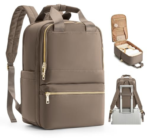 bergsalz Reiserucksack Damen Ryanair Handgepäck 40x20x25 Rucksack Handgepäck Flugzeug Rucksack 40x20x25 Damen Herren Wasserdicht Braun