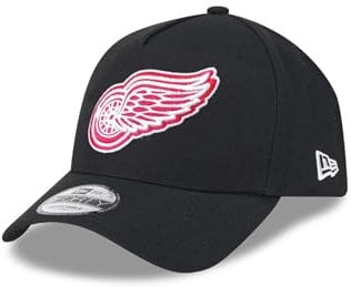 New Era Detroit Red Wings NHL Injection Schwarz Verstellbare 9Forty A-Frame Cap - One-Size
