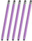 PATIKIL 5 Pcs Stylus Pens for Touch Screen, 2 in 1 High Sensitivity Universal Pen Capacitive Stylus for Phone Tablets Laptop Touch Screen Devices, Purple