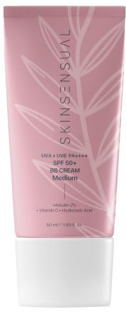 Skin Sensual BB Cream Medium 50 ml – SPF 50 UVA/UVB PA++++ – Getönte Tagescreme mit mittlerer Deckkraft – Feuchtigkeitsspendend & Ausgleichend – Für ein ebenmäßiges Hautbild