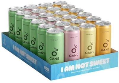 CANS - Sparkling Water Mixed Pack, Natural Flavours, No Added Sugar or Sweeteners, Alpine Spring Water, 330ml x 24 pack