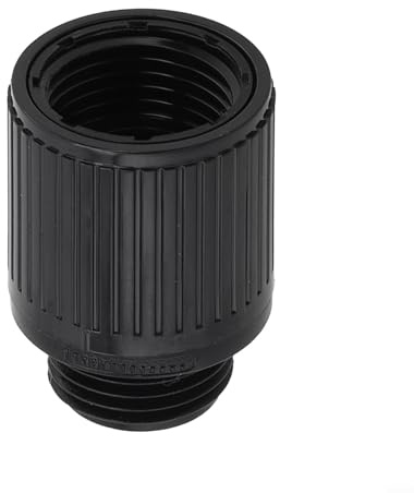 Bebykilemi Water Saving Shower Valve Adjustable Flow Regulator for Handheld Shower Head, Chrome Bathroom Pressure Reducer with G1/2 Connector Adapter, Low Pressure Shower(Black)