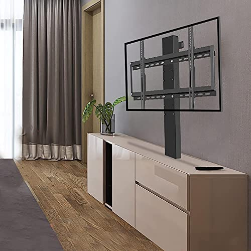 HYJYGM TV -Stand Multifunktions -TV -Wandmontage Motorisierter TV -Lift, einstellbare elektrische TV -Halterung mit automatischer Hebe, Hublänge 31,4 Zoll, Ladungskapazität 165 lbs, Anpassungen
