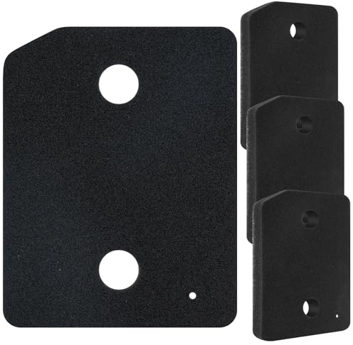 4 Pack Foam Filter Compatible with Miele T1 Series Heat Pump Tumble Dryers, Toe-kick Filter Replacement Parts 9164761