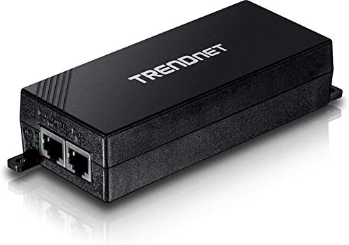 TRENDnet, TPE-115GI, Gigabit Power Over Ethernet Plus (PoE+) Injektor wandelt Nicht-PoE Gigabit zu PoE+ oder PoE Gigabit auf Netzwerk Distanzen bis zu 100 M