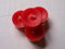 Logumkloster 20 Dänische Teelichter im Acryl-Cup, Farbe Weihnachtsrot (julerød) Neuheit 2014, durchgefärbt, ohne Duft