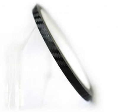 StickersLab - Aufkleber für Motorrad-Felgen, Carbon-Optik, Streifen für Wheel, Breite 7 mm x 6 m.