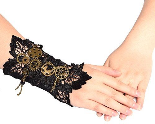 BLESSUME Steampunk Manschetten Gothic Armbänder (A)
