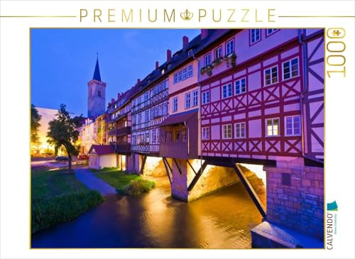 Puzzle · Krämerbrücke über die Gera in Erfurt | 1000 Teile · Lege-Größe 64 × 48 cm · CALVENDO Puzzle