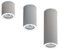 PORTAFARETTO DA SOFFITTO CILINDRO IN GESSO BIANCO VERNICIABILE MISURE ALTEZZA 7-13-19 CM (H. 7 CM NICOLETTA)