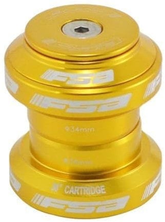 FSA Orbit MX 1-1/8Inches Threadless MTB Road Headset with Top Cap, Gold , XTE1506