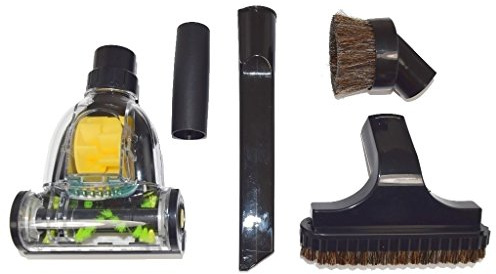 Yourspares Vacuum Cleaner Mini Pet Hair Remover Turbo Brush Floor Tool and 4 Piece Tool Set 32mm Fits AEG, Argos, Bush, Daewoo, Dirt Devil, Electrolux, Hoover, LG and Morphy Richards Universal