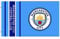 MCFC Giant Manchester City Crest Premier League Flag (5ft x 3ft & 100% Polyester)