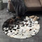 Vip-leather NEU KUHFELL Patchwork Teppich Art 16500 (100 cm)